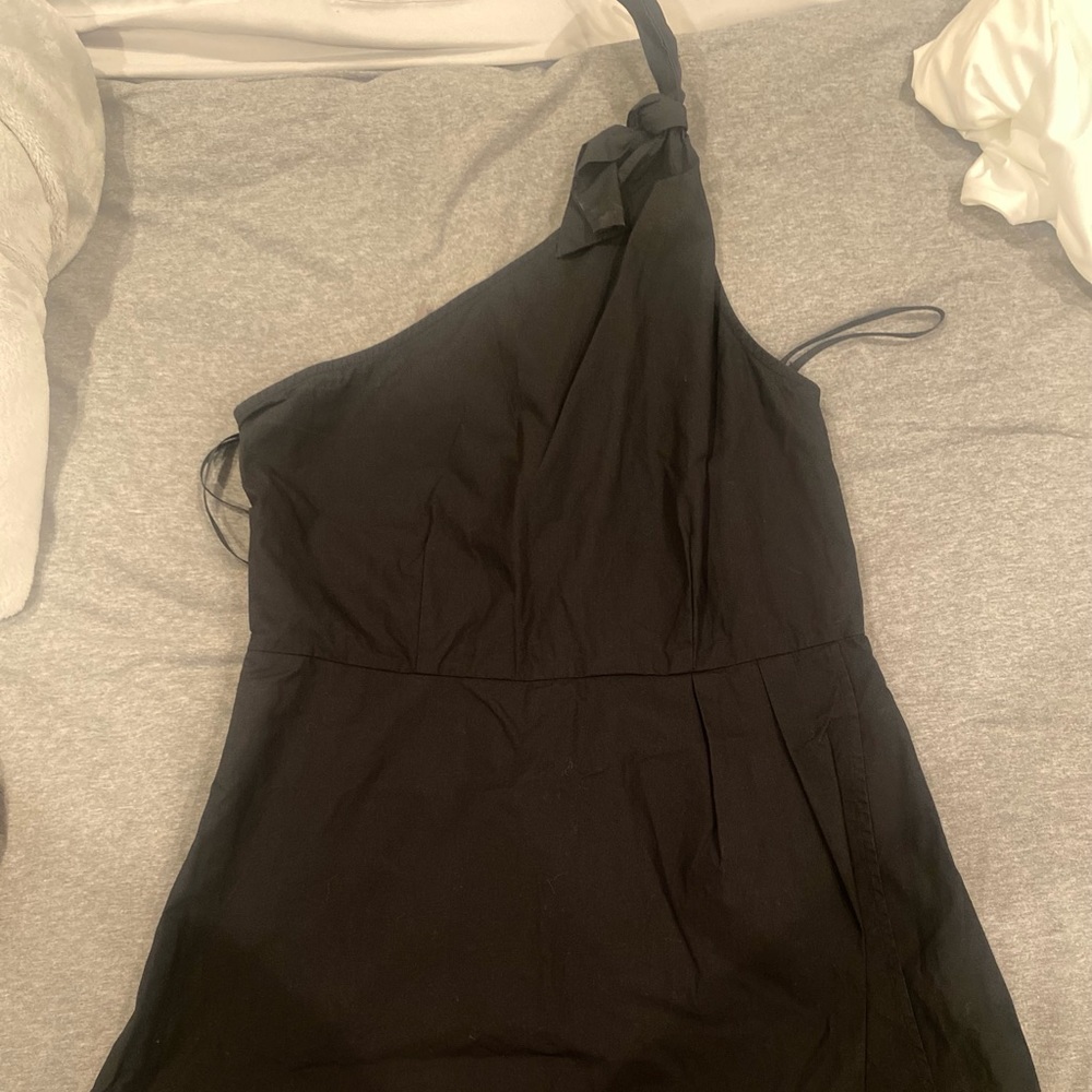 Black romper dress